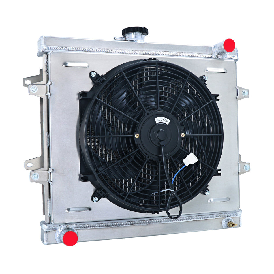 ASI Performance 3 Row Aluminum Radiator Shroud Fan For 1984-1995 Toyota 4 Runner Pickup 2.4L L4