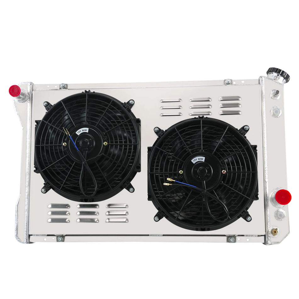 ASI Performance 3-Row Radiator+Shroud Fan Relay fit 82-92 86 Pontiac Firebird Chevy Camaro