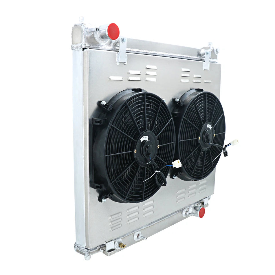 ASI Performance 3 Row Radiator+Shroud Fan For 97-14 Ford E150 E250 E350 E450 Econoline 6.8L 7.3L