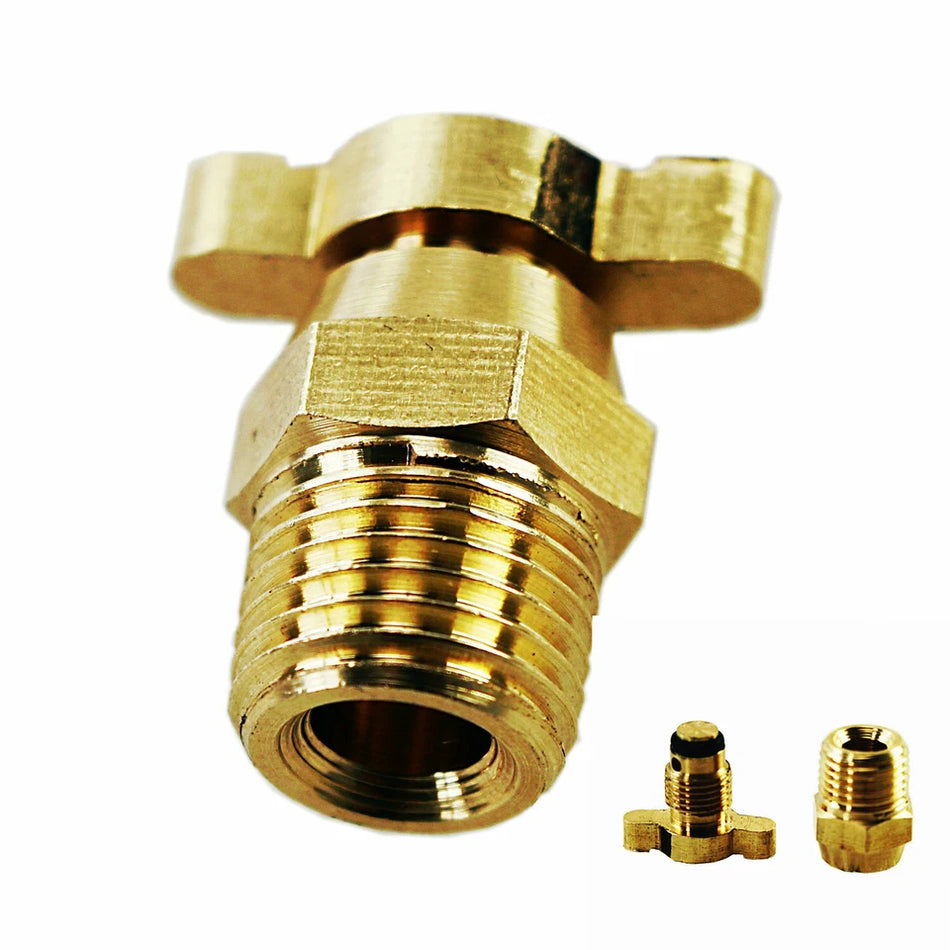 ASI Performance 1/4" NPT Radiator Brass Petcock Drain For Aluminum Radiator
