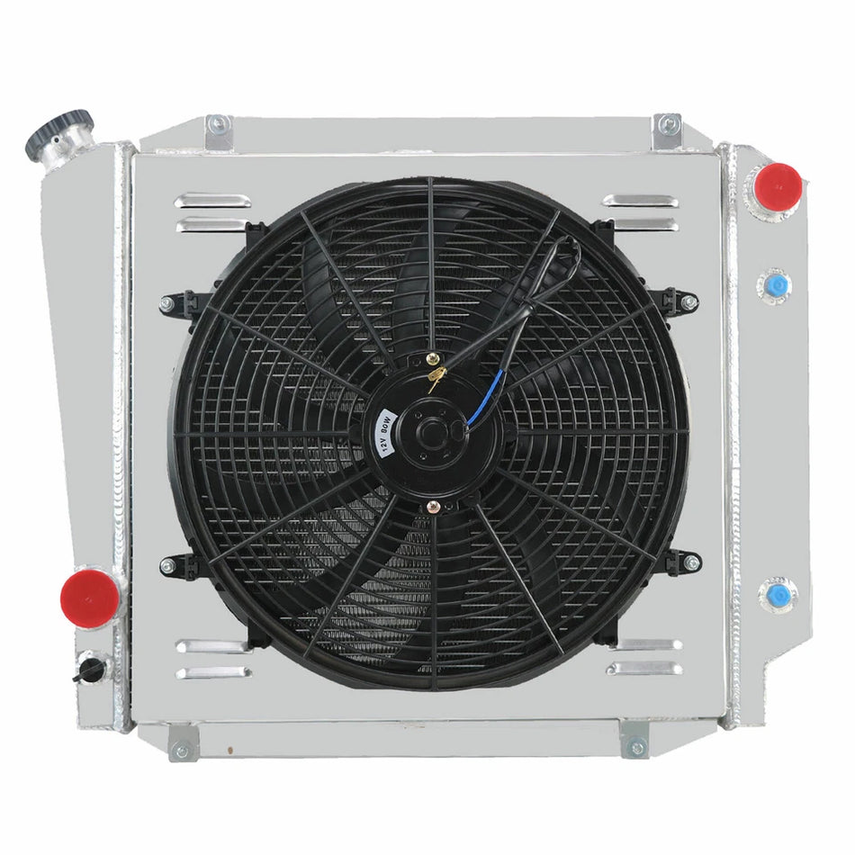 ASI Performance ASI 4 Row Aluminum radiator shroud fan for 1966-1977 Ford EARLY BRONCO 5.0L V8