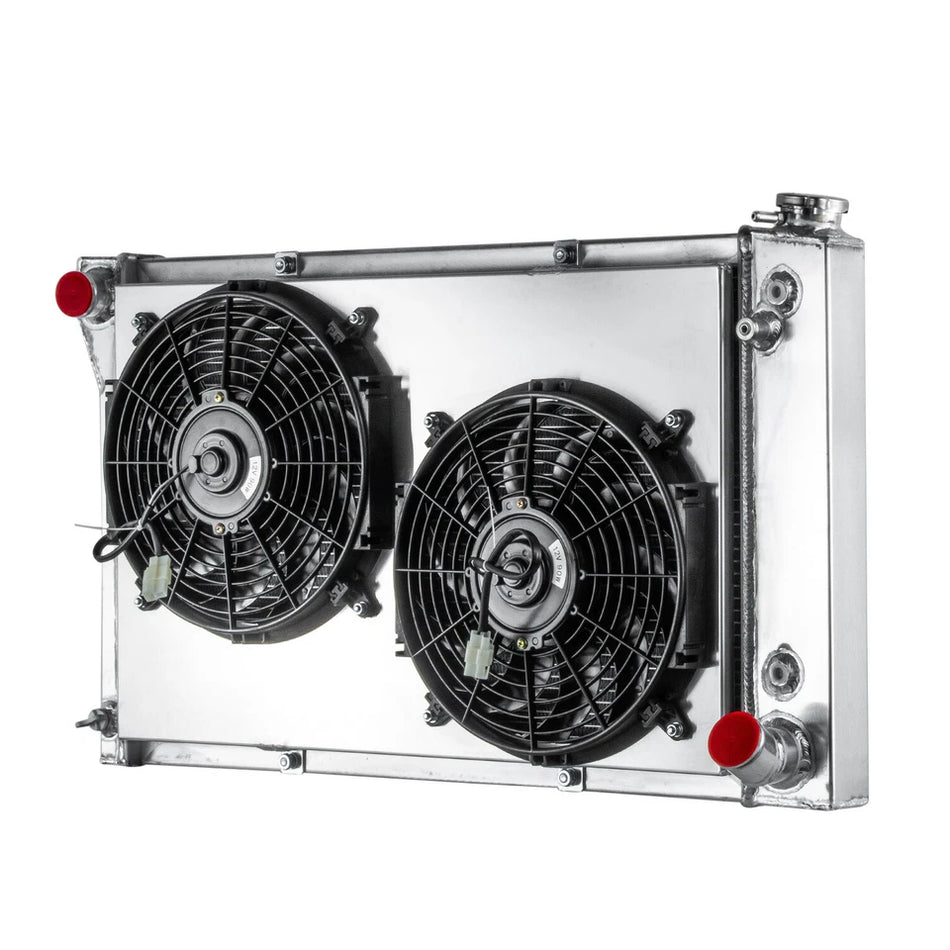 ASI Performance 4 ROW Radiator+Shroud Fan Fits 1967-1972 Chevy C/K 10 20 30 1500 2500 3500 4.8L
