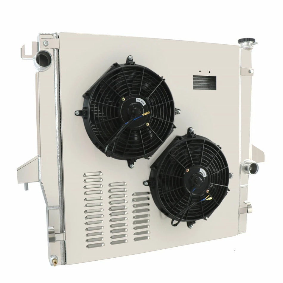 ASI Performance 4 Row Radiator with Shroud and Fans For 2003-2010 2007 Dodge Ram 2500 3500 6.7L L6 Diesel