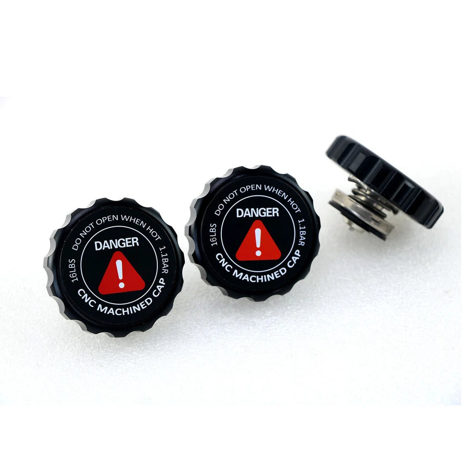 ASI Performance Notch Grip 1.1Bar CNC Machined Weld On Radiator Cap 16LB