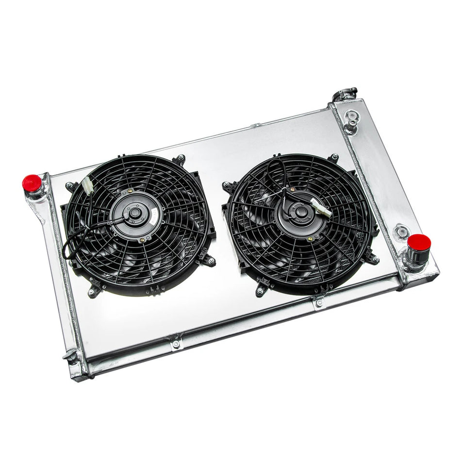 ASI Performance 4 ROW Radiator+Shroud Fan Fits 1967-1972 Chevy C/K 10 20 30 1500 2500 3500 4.8L