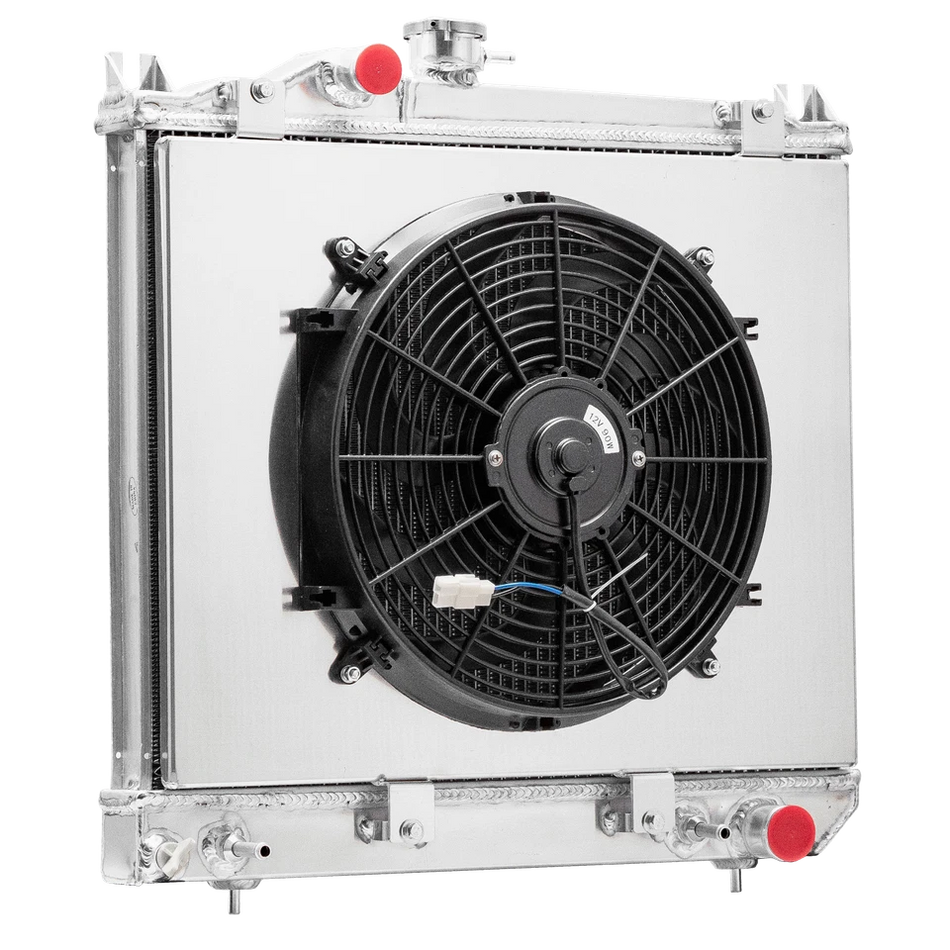 ASI Performance 3 Row Radiator Aluminum+Shroud Fan For 1987-1999 1993 Dodge Dakota 2.2L 2.5L 3.9L