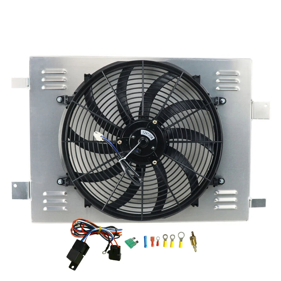 ASI Performance Aluminum Radiator Shroud Fan For Chevy Corvette C6 6.0L 6.2L 7.0L V8 2005-2013